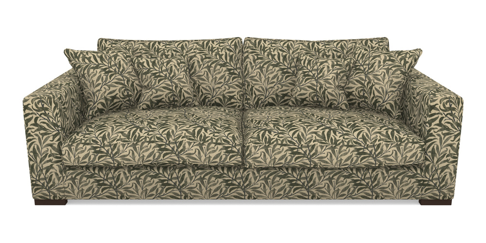 Product photograph of Stourhead 4 Seater Sofa In V A Drawn From Nature - Willow Bough Large - Dark Green from Sofas and Stuff Limited