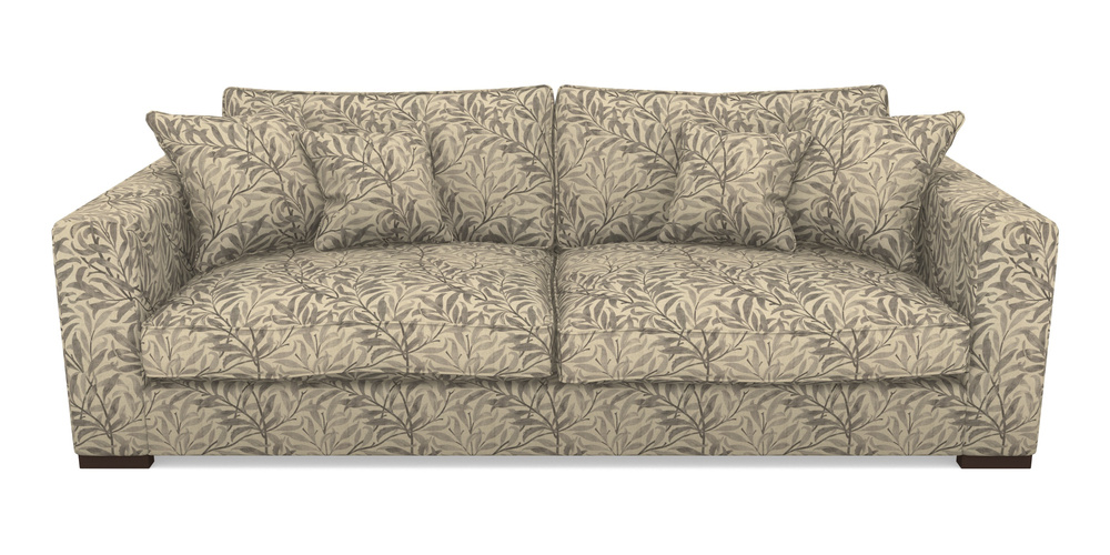 Product photograph of Stourhead 4 Seater Sofa In V A Drawn From Nature - Willow Bough Large - Grey from Sofas and Stuff Limited