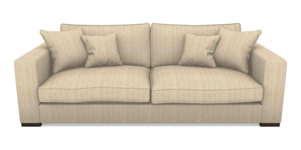 Product photograph of Stourhead 4 Seater Sofa In Cloth 22 Weaves - White Sands Linen - Chalk from Sofas and Stuff Limited