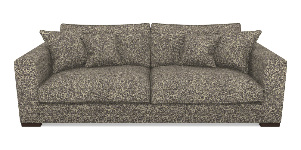 Product photograph of Stourhead 4 Seater Sofa In V A Drawn From Nature Collection - Willow - Navy from Sofas and Stuff Limited