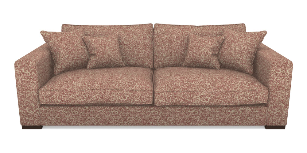 Product photograph of Stourhead 4 Seater Sofa In V A Drawn From Nature Collection - Willow - Red from Sofas and Stuff Limited