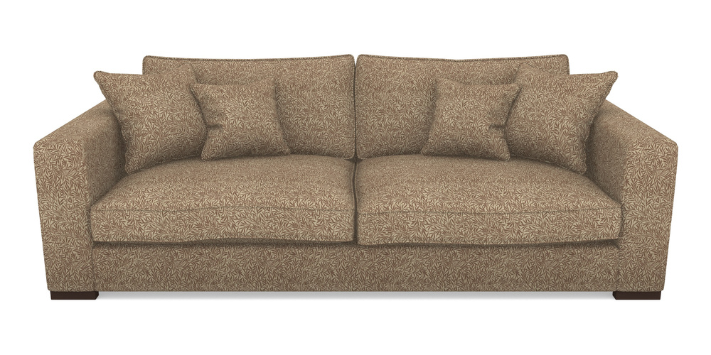 Product photograph of Stourhead 4 Seater Sofa In V A Drawn From Nature Collection - Willow - Terracotta from Sofas and Stuff Limited