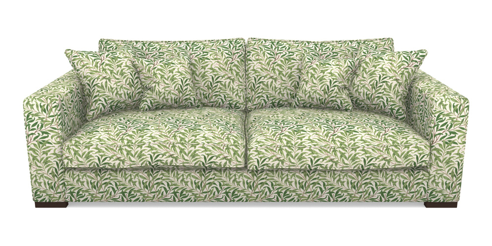 Product photograph of Stourhead 4 Seater Sofa In William Morris Collection - Willow Boughs - Leaf Green from Sofas and Stuff Limited