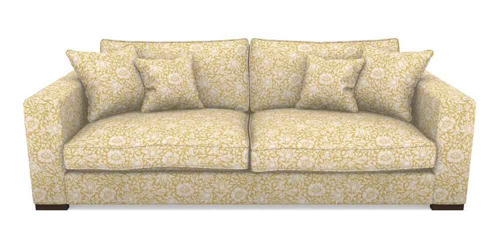 Product photograph of Stourhead 4 Seater Sofa In William Morris Collection - Mallow - Weld from Sofas and Stuff Limited