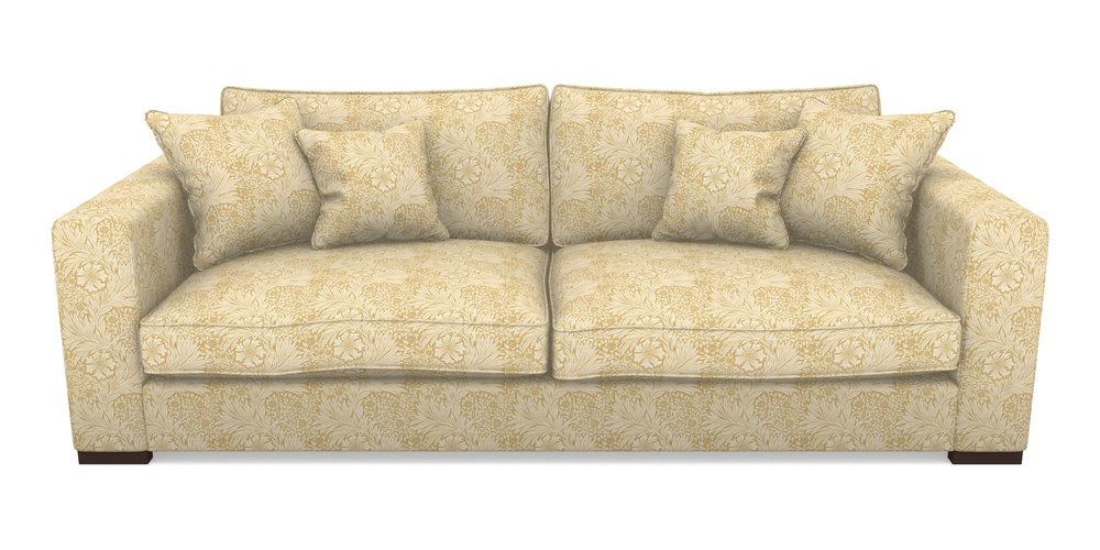 Product photograph of Stourhead 4 Seater Sofa In William Morris Collection - Marigold - Lichen Cowslip from Sofas and Stuff Limited