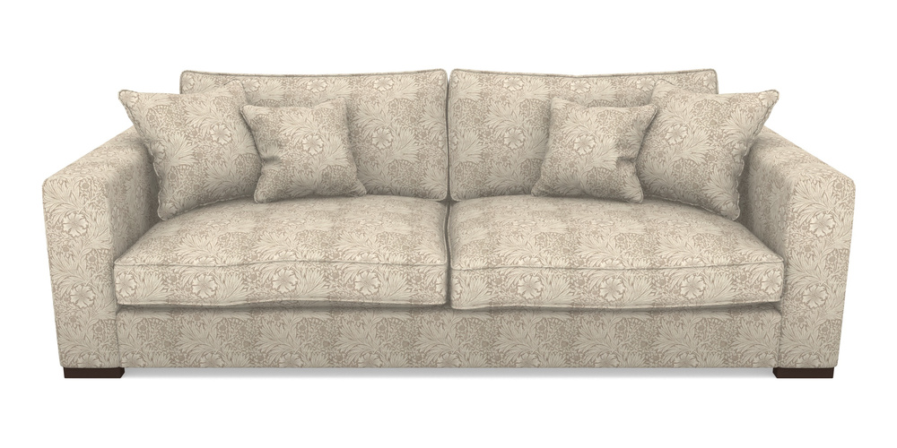 Product photograph of Stourhead 4 Seater Sofa In William Morris Collection - Marigold - Linen Ivory from Sofas and Stuff Limited