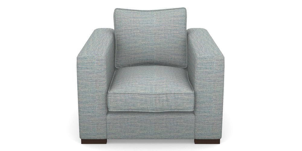 Product photograph of Stourhead Chair In Basket Weave - Blue from Sofas and Stuff Limited