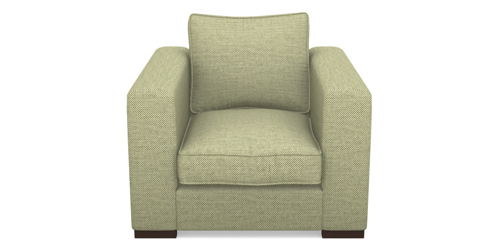 Product photograph of Stourhead Chair In Basket Weave - Sage from Sofas and Stuff Limited