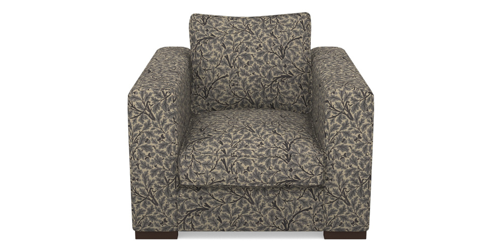 Product photograph of Stourhead Chair In V A Drawn From Nature Collection - Oak Tree - Navy from Sofas and Stuff Limited