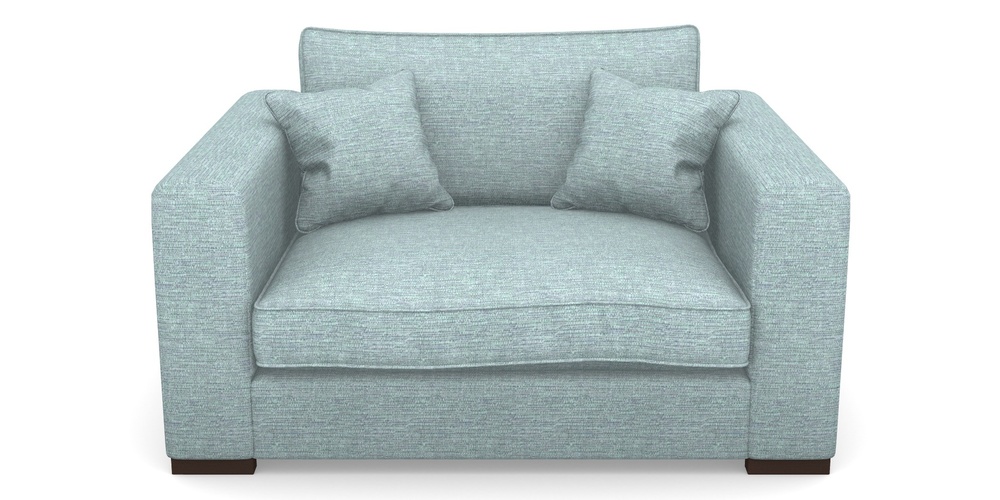 Product photograph of Stourhead Snuggler In Aqua Clean Hove - Duck Egg from Sofas and Stuff Limited