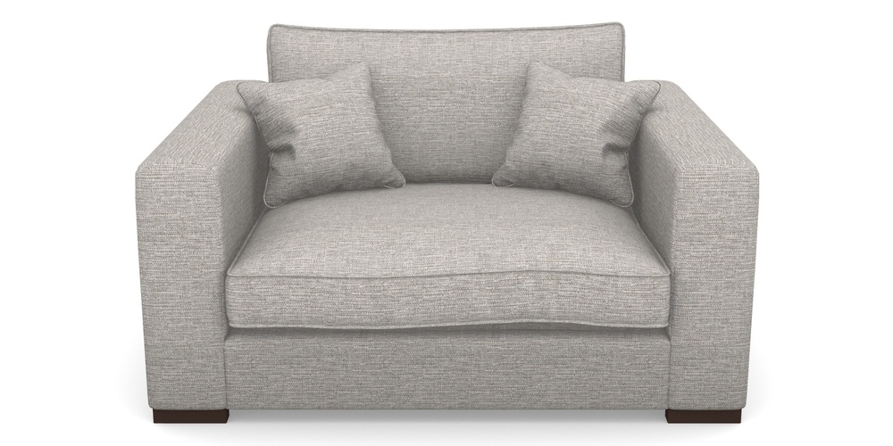 Product photograph of Stourhead Snuggler In Aqua Clean Hove - Grey from Sofas and Stuff Limited