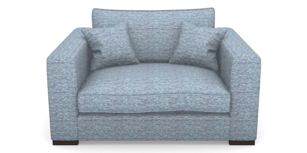 Product photograph of Stourhead Snuggler In Aqua Clean Oban - Denim from Sofas and Stuff Limited