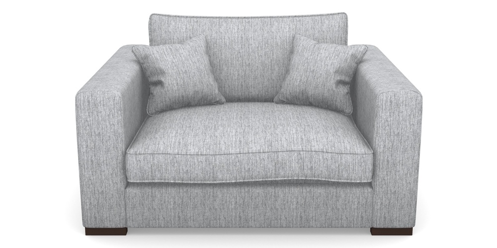 Product photograph of Stourhead Snuggler In Aqua Clean Tenby - Silver from Sofas and Stuff Limited