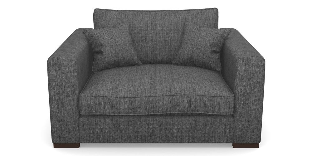 Product photograph of Stourhead Snuggler In Aqua Clean Tenby - Slate from Sofas and Stuff Limited