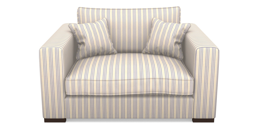 Product photograph of Stourhead Snuggler In Cloth 22 - Racing Stripes Ayr - Blueberry from Sofas and Stuff Limited