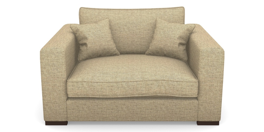 Product photograph of Stourhead Snuggler In Basket Weave - Ebony from Sofas and Stuff Limited