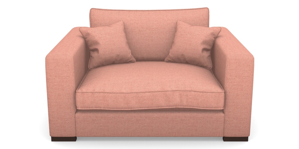 Product photograph of Stourhead Snuggler In Basket Weave - Peony from Sofas and Stuff Limited