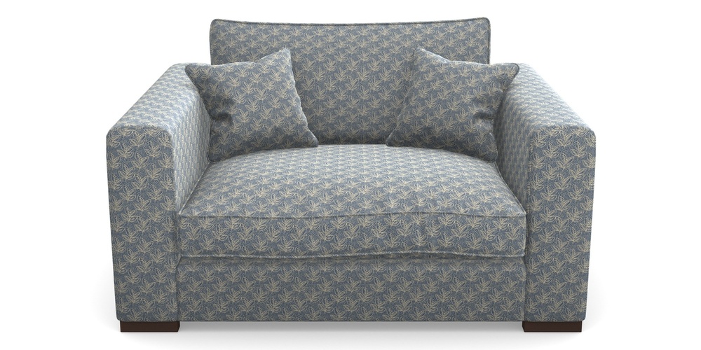 Product photograph of Stourhead Snuggler In Cloth 21 - Decorative Leaf - Bilberry from Sofas and Stuff Limited