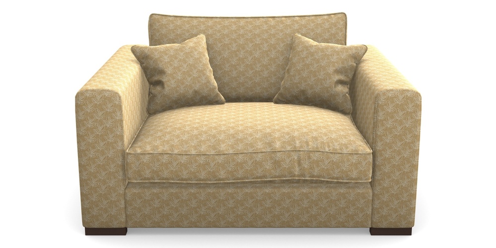 Product photograph of Stourhead Snuggler In Cloth 21 - Decorative Leaf - Quince from Sofas and Stuff Limited