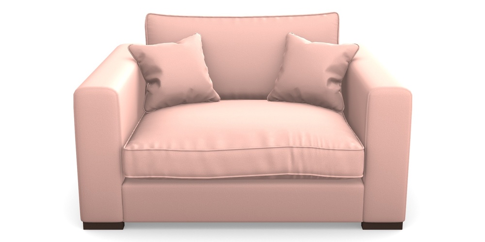 Product photograph of Stourhead Snuggler In Clever Glossy Velvet - Tutu from Sofas and Stuff Limited