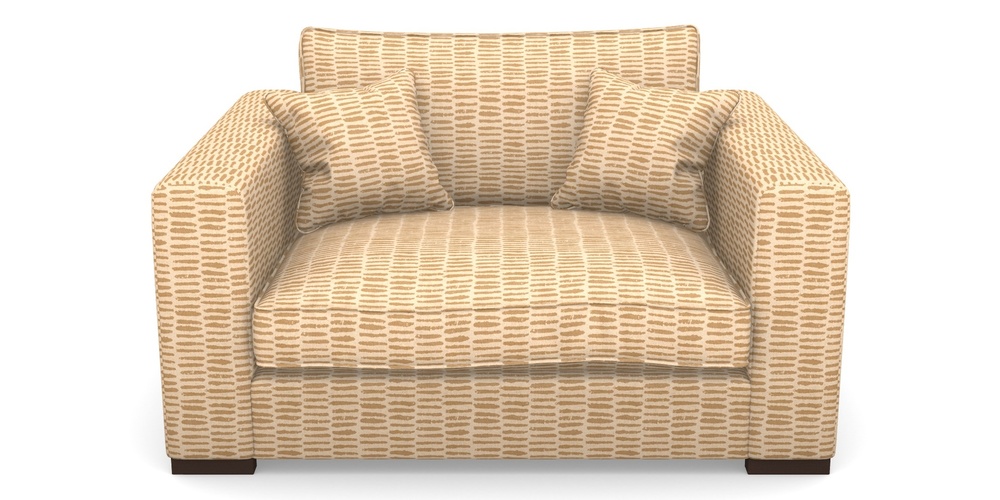 Product photograph of Stourhead Snuggler In Cloth 18 - Daub - Fudge from Sofas and Stuff Limited