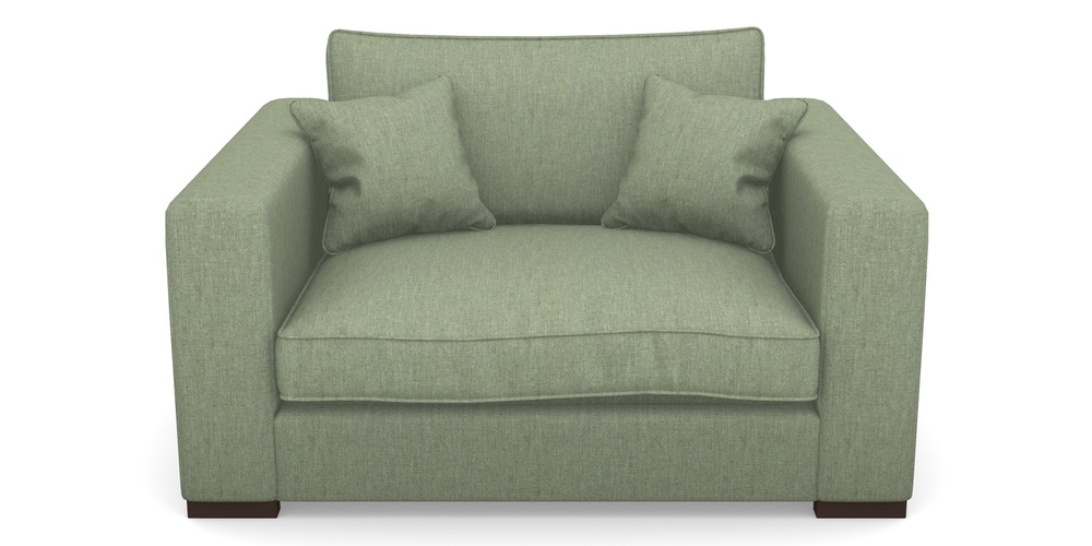 Product photograph of Stourhead Snuggler In Clever Cotton Mix - Forest from Sofas and Stuff Limited