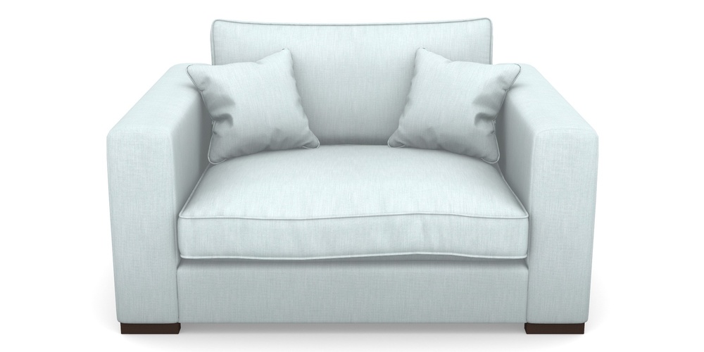 Product photograph of Stourhead Snuggler In Clever Cotton Mix - Mineral from Sofas and Stuff Limited