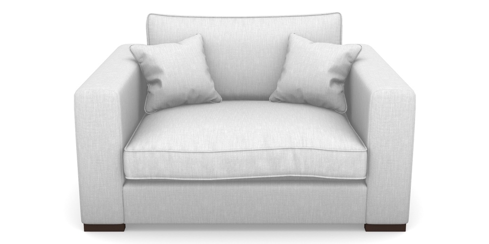 Product photograph of Stourhead Snuggler In Clever Cotton Mix - Regency Grey from Sofas and Stuff Limited