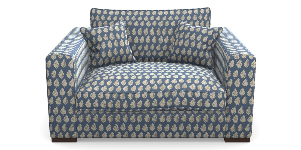 Product photograph of Stourhead Snuggler In Cloth 21 - Oak Leaf - Bilberry from Sofas and Stuff Limited