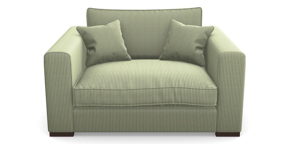 Product photograph of Stourhead Snuggler In Cloth 21 - Simple Stripe - Forest from Sofas and Stuff Limited