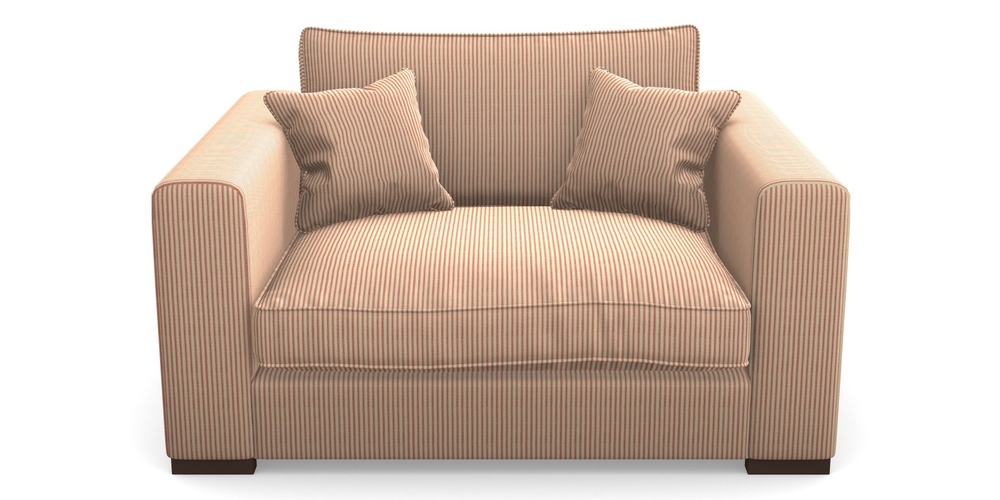 Product photograph of Stourhead Snuggler In Cloth 21 - Simple Stripe - Ginger Snap from Sofas and Stuff Limited