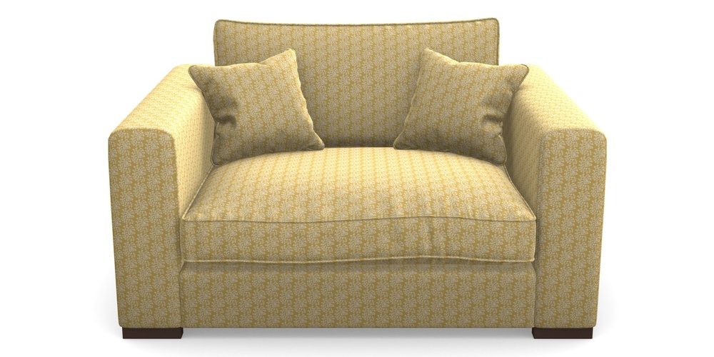 Product photograph of Stourhead Snuggler In Cloth 21 - Spring Twig - Canary from Sofas and Stuff Limited