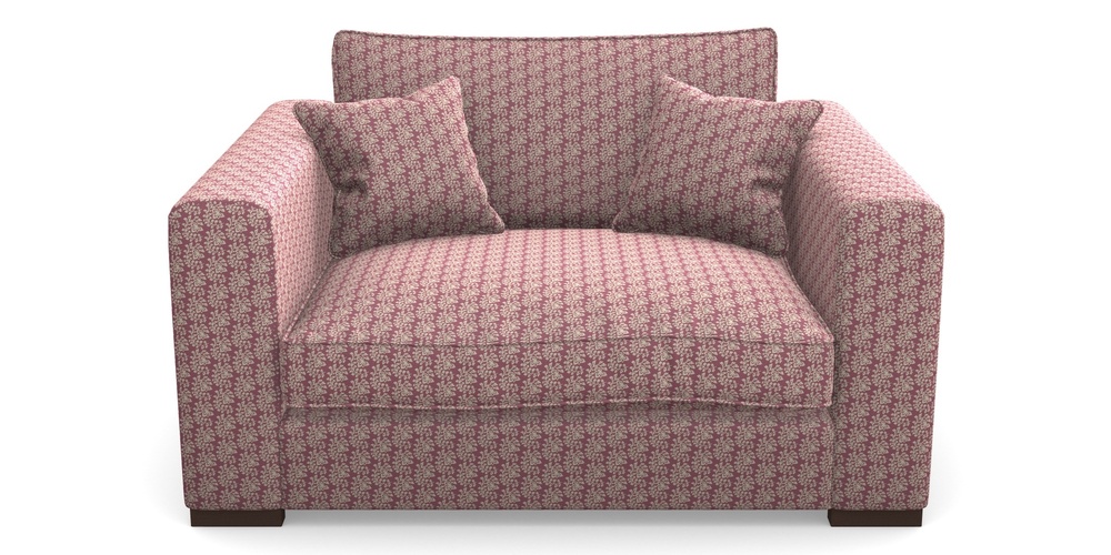 Product photograph of Stourhead Snuggler In Cloth 21 - Spring Twig - Cassis from Sofas and Stuff Limited