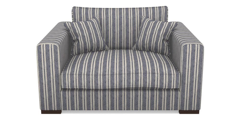 Product photograph of Stourhead Snuggler In Cloth 22 - Barcode - Deep Water from Sofas and Stuff Limited