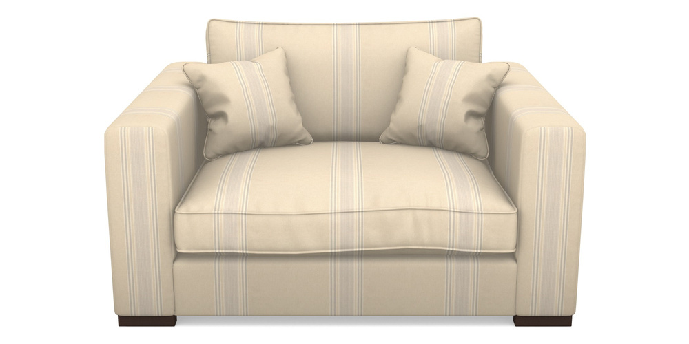 Product photograph of Stourhead Snuggler In Cloth 22 - Racing Stripes Cheltenham - Dove from Sofas and Stuff Limited