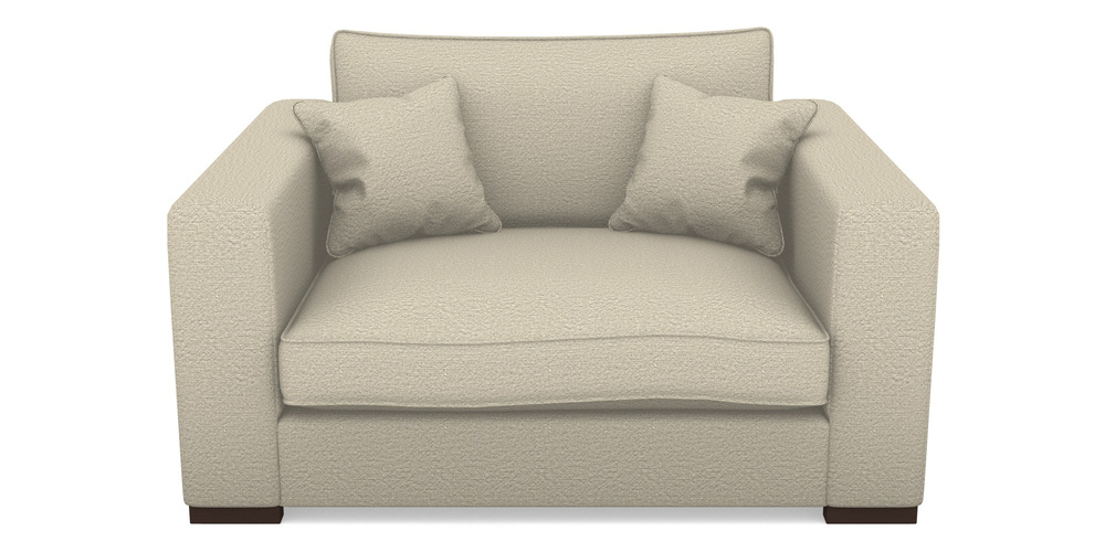 Product photograph of Stourhead Snuggler In Cloth 20 - Design 6 - Natural Linen from Sofas and Stuff Limited