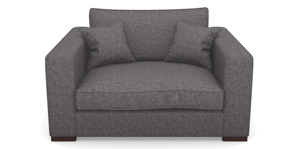 Product photograph of Stourhead Snuggler In Easy Clean Plain - Ash from Sofas and Stuff Limited