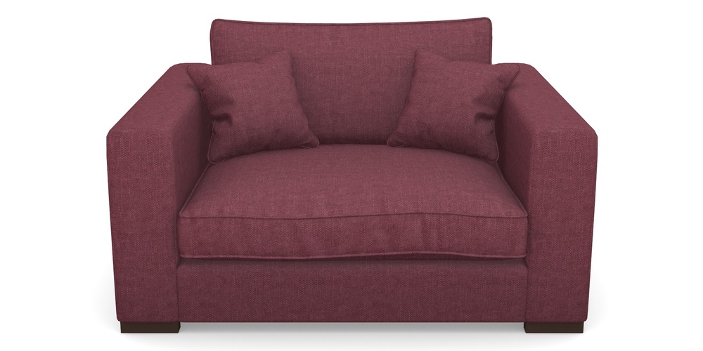 Product photograph of Stourhead Snuggler In Easy Clean Plain - Chianti from Sofas and Stuff Limited