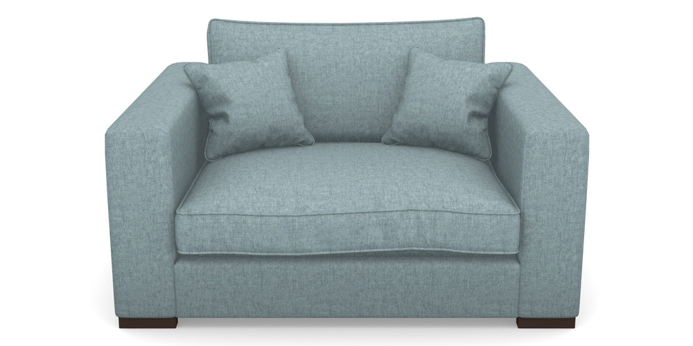 Product photograph of Stourhead Snuggler In Easy Clean Plain - Polar from Sofas and Stuff Limited