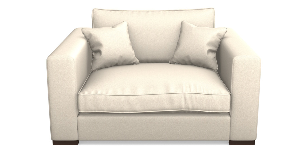 Product photograph of Stourhead Snuggler In Eco Washable Cotton - Eggshell from Sofas and Stuff Limited