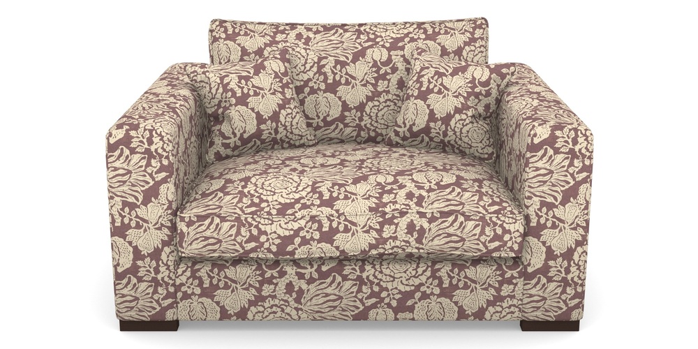 Product photograph of Stourhead Snuggler In V A Brompton Collection - Flowering Kale - Cacao from Sofas and Stuff Limited