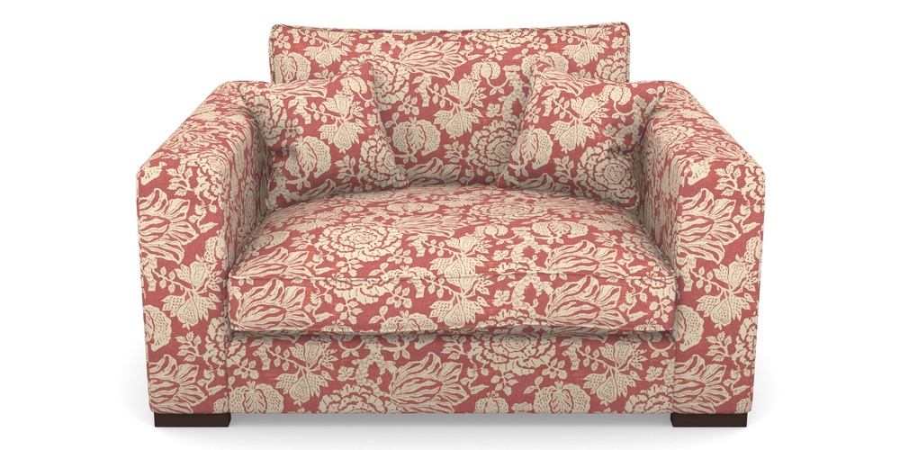 Product photograph of Stourhead Snuggler In V A Brompton Collection - Flowering Kale - Chilli from Sofas and Stuff Limited