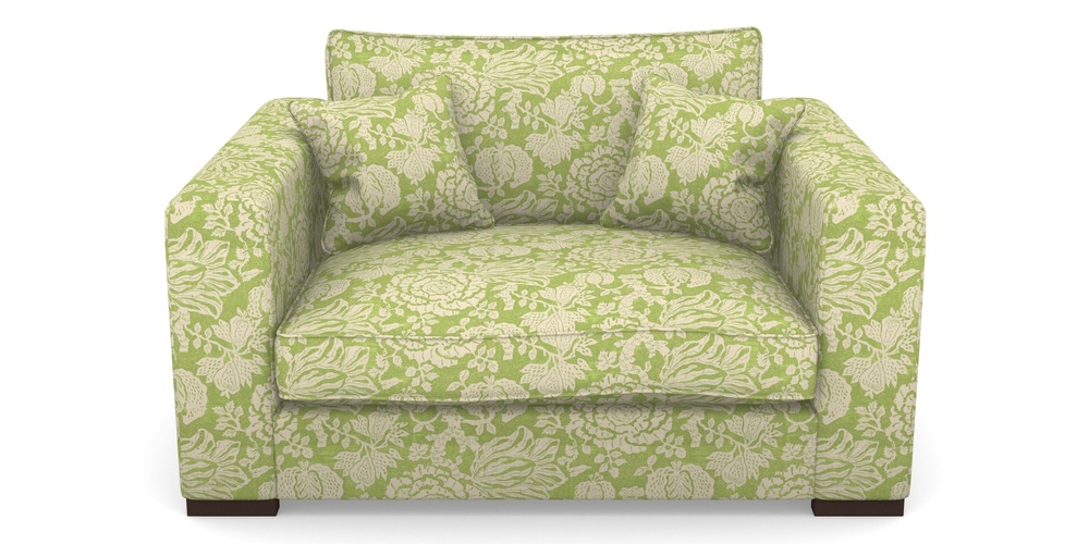 Product photograph of Stourhead Snuggler In V A Brompton Collection - Flowering Kale - Lime from Sofas and Stuff Limited