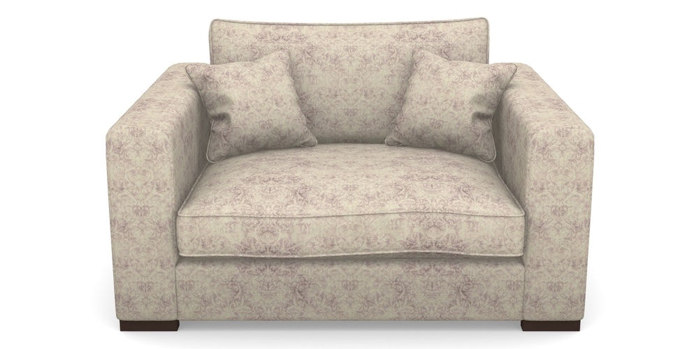 Product photograph of Stourhead Snuggler In Grace Linen - Grape from Sofas and Stuff Limited