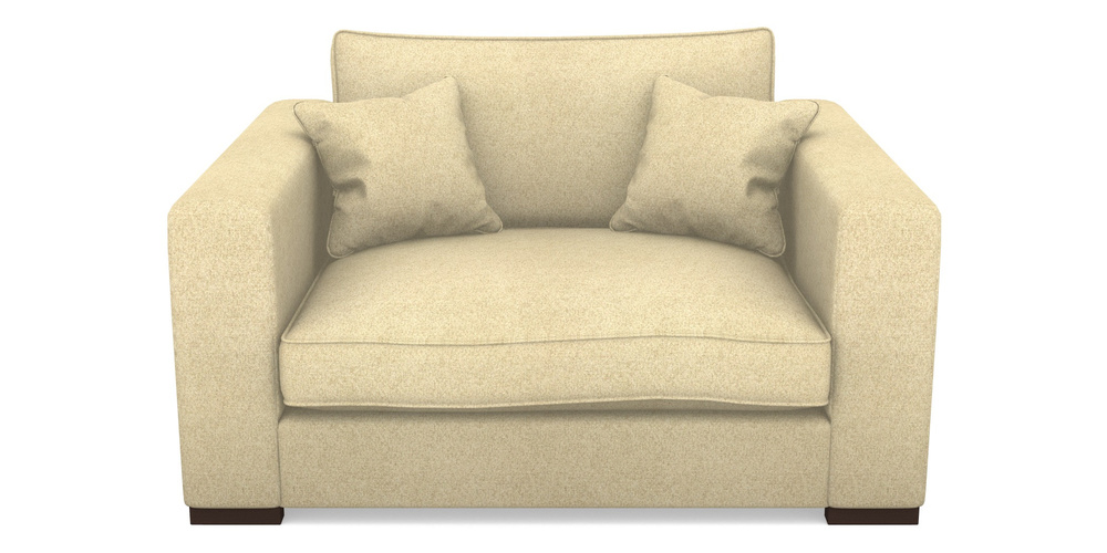 Product photograph of Stourhead Snuggler In Cloth 22 Weaves - Grand Teton - Chalk from Sofas and Stuff Limited