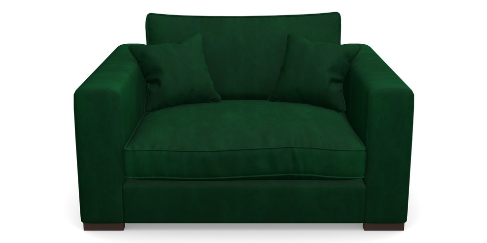 Product photograph of Stourhead Snuggler In House Clever Velvet - Fern from Sofas and Stuff Limited