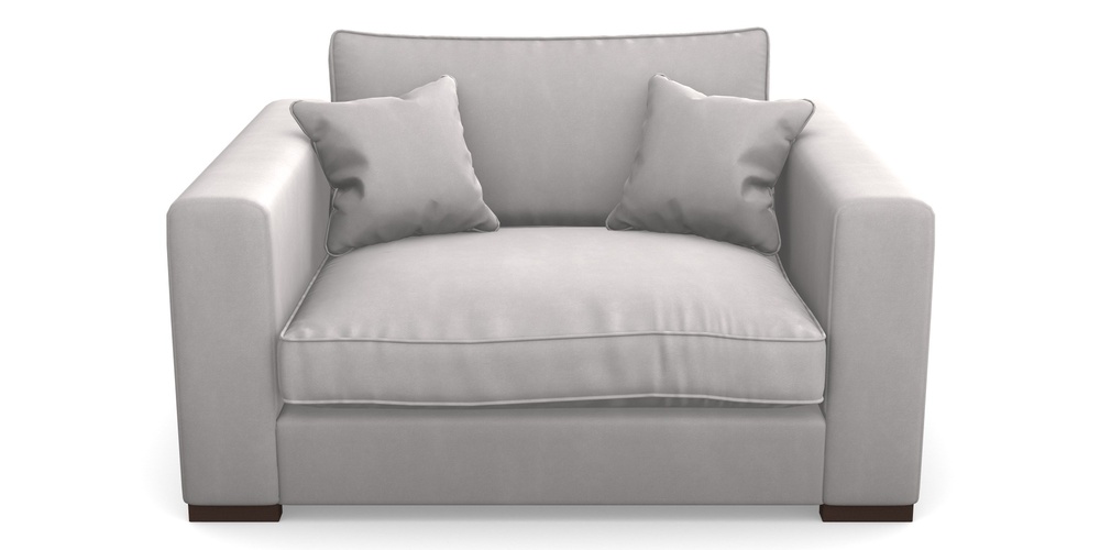 Product photograph of Stourhead Snuggler In House Clever Velvet - Mist from Sofas and Stuff Limited