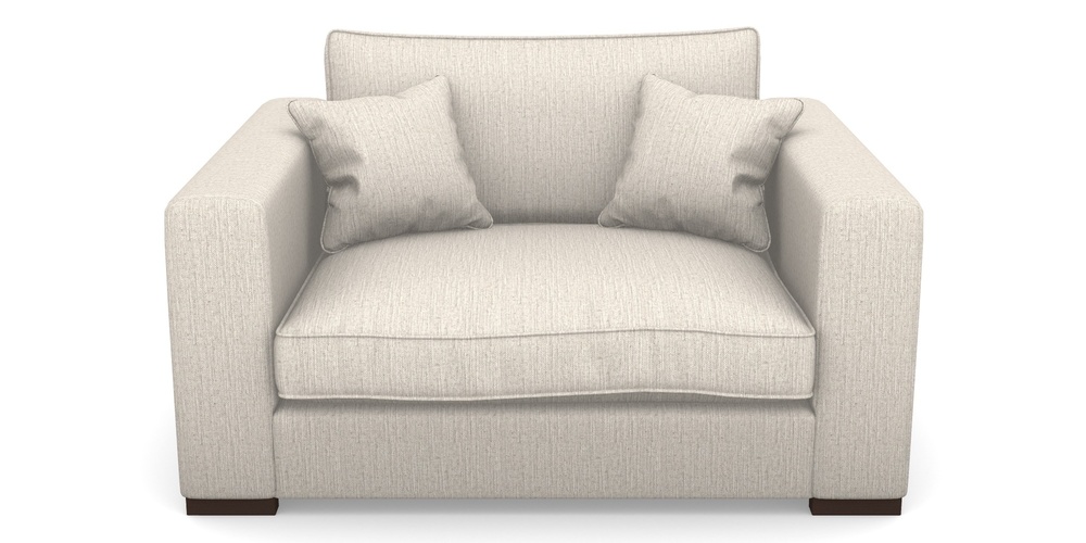 Product photograph of Stourhead Snuggler In Herringbone - Natural from Sofas and Stuff Limited