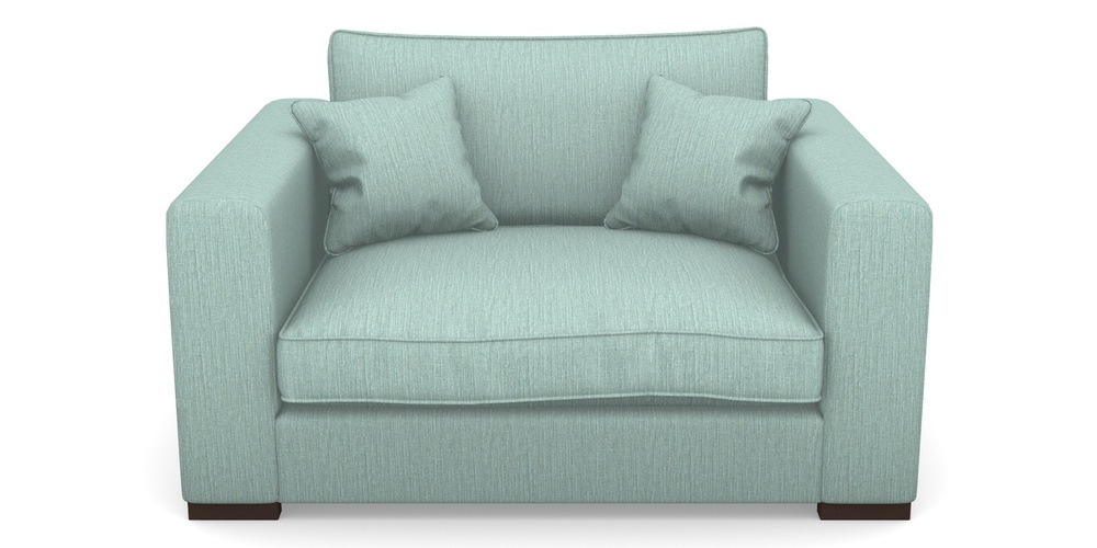 Product photograph of Stourhead Snuggler In Herringbone - Reef from Sofas and Stuff Limited