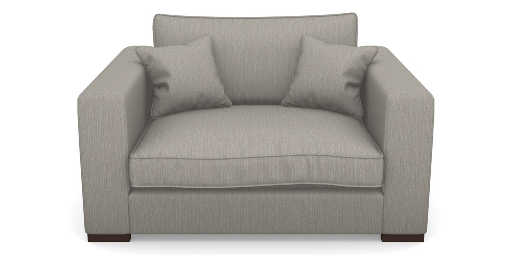 Product photograph of Stourhead Snuggler In Herringbone - Shadow from Sofas and Stuff Limited